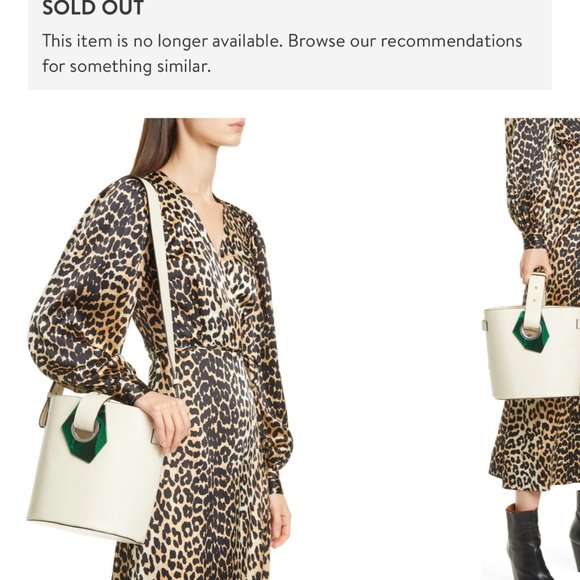 Ganni Leather Bucket Bag with Tags - Picture 1 of 6